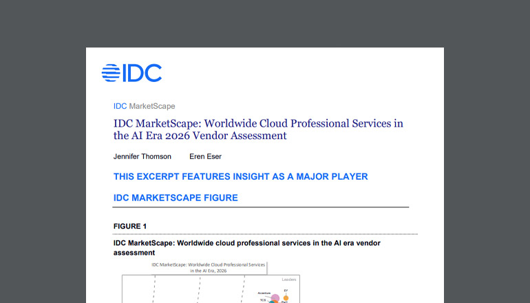 Article IDC MarketScape: Worldwide Cloud Professional Services in the AI Era 2026 Vendor Assessment Image