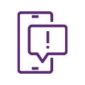 Alert icon on phone