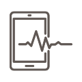Patient data on tablet icon