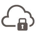 Private cloud icon