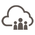 Public cloud icon