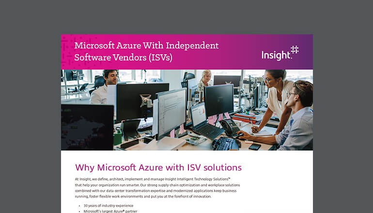 Microsoft Azure Integration With ISVs datasheet thumbnail
