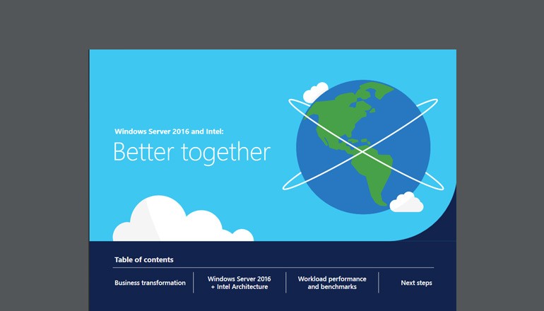 Windows Server 2016 and Intel: Better together solution brief thumbnail
