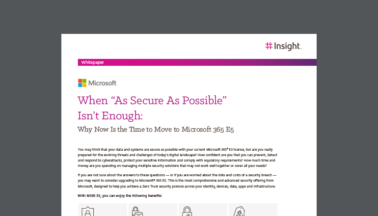 When “As Secure as Possible” Isn’t Enough: Why Now Is the Time to Move to Microsoft 365 E5 thumbnail