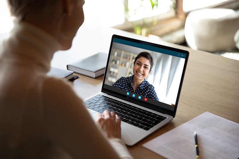 Business team has remote meeting in various locations. Microsoft 365 Envisioning Session, Azure Sentinel Envisioning Session , Azure Sentinel JumpStart, strong protection for remote workers